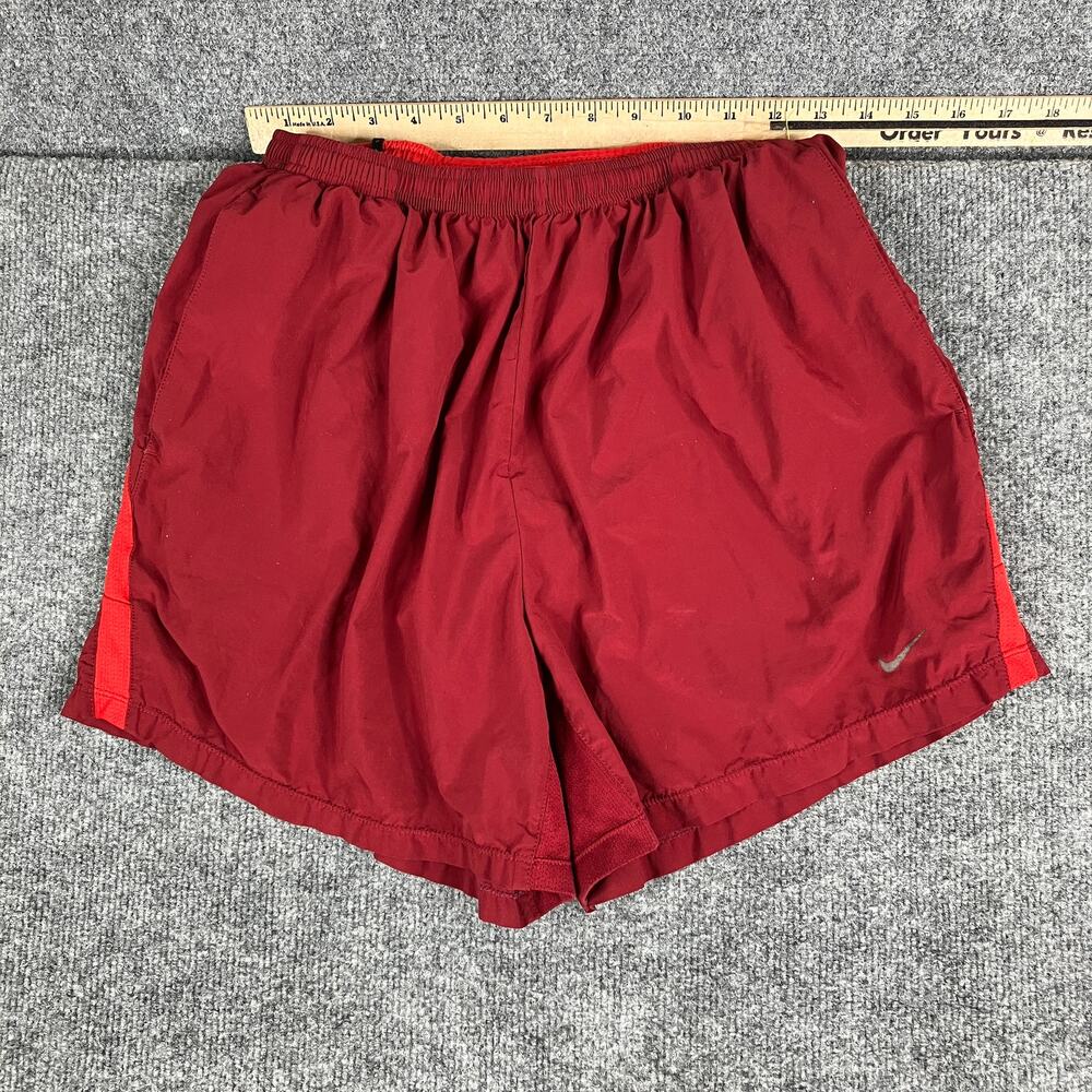 Nike Dri-Fit Shorts Womens Size XL Red Lightweight Running Training Athletic